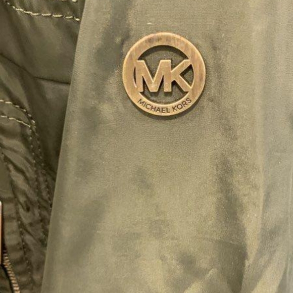 Michael Kors Hooded Anorak Olive Jacket Size XL - Picture 6 of 8